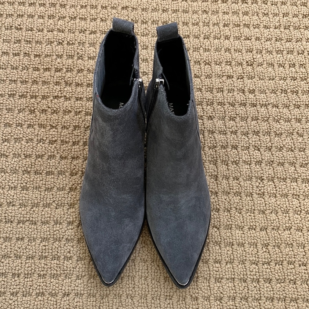 Marc Fisher Unify Suede Bootie, 6.5M, Grey